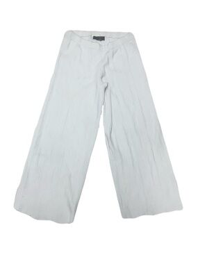 Primark White Ribbed Wide Leg Flare Pants